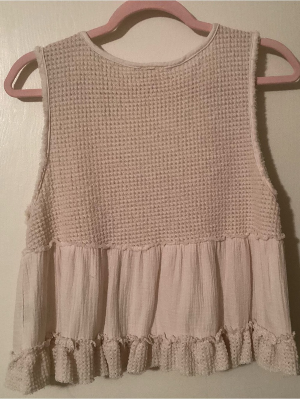 POL Cream Ruffle Tank Top - Picture 7 of 7